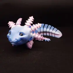 3D Axolotl s úsmevom