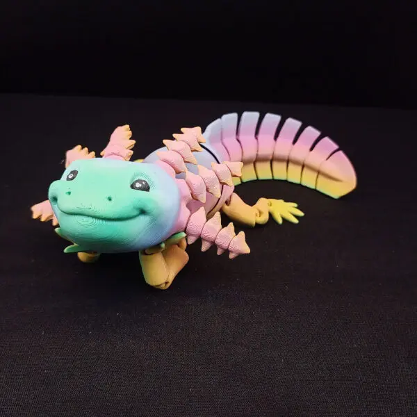 3D Axolotl s úsmevom