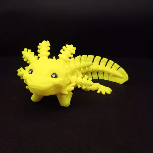 3D Axolotl Robot s úsmevom