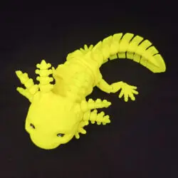 3D Axolotl Robot s úsmevom