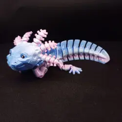 3D Axolotl Robot s úsmevom