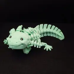 3D Axolotl Robot s úsmevom