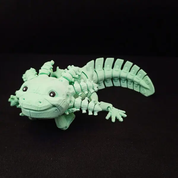 3D Axolotl Robot s úsmevom