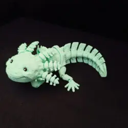 3D Axolotl Robot s úsmevom