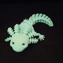 3D Axolotl Robot s úsmevom