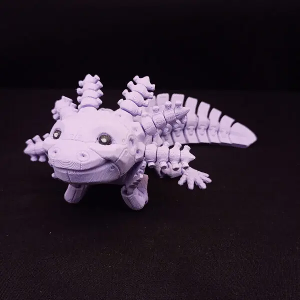 3D Axolotl Robot s úsmevom