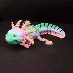 3D Axolotl Robot s úsmevom