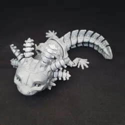 3D Axolotl Robot s úsmevom